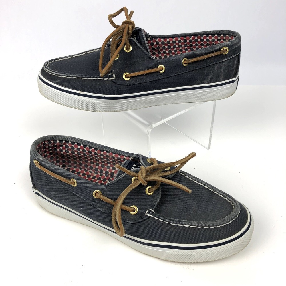 Sperry Top-Sider Women's 6M Boat Shoes Loafer Blue Leather‎ Strings